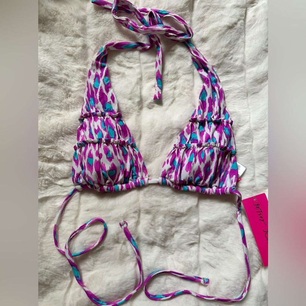 Betsey Johnson halter bikini top
